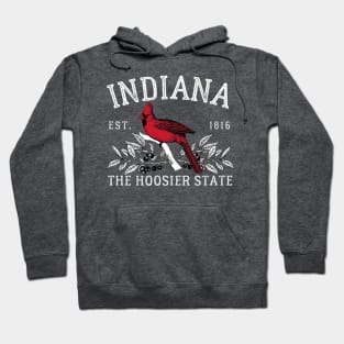 Indiana The Hoosier State Cardinal Hoodie